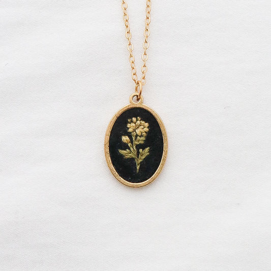 The November Necklace in Noir