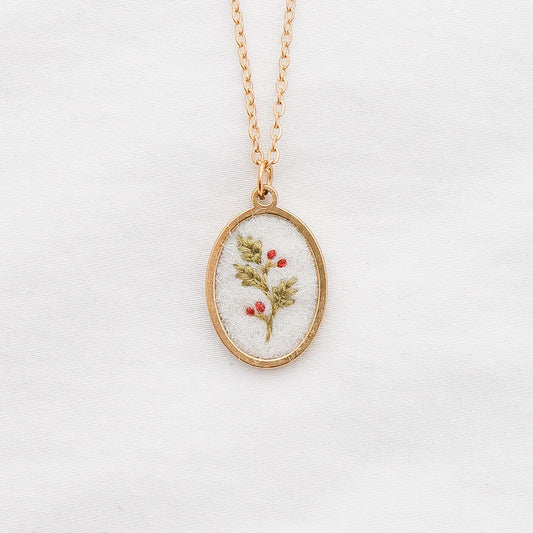 The December Necklace in Ivory