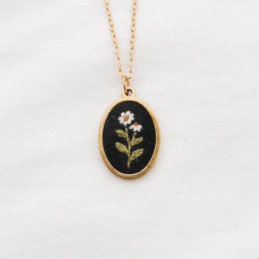 The April Necklace in Noir