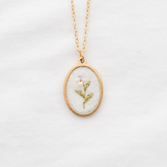 The February Necklace in Ivory
