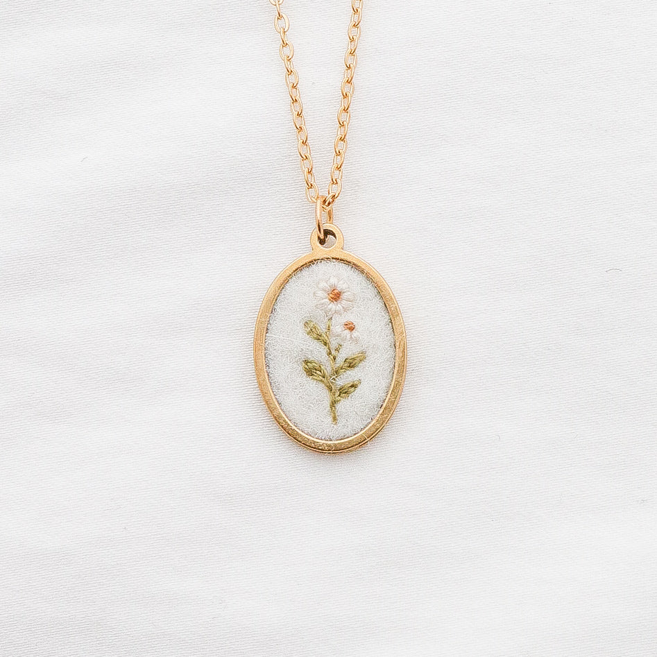 The April Necklace in Ivory MADE TO ORDER