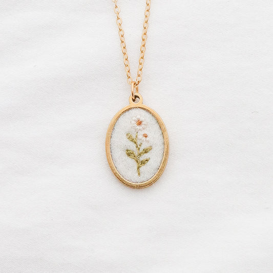 The April Necklace in Ivory